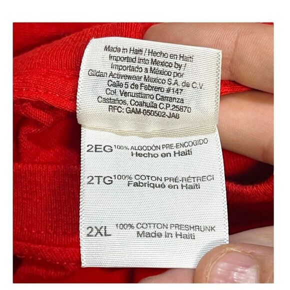 Chicago Blackhawks Jonathan Toews 19 Gildan XXL Cotton Jersey T-Shirt 2XL Red - Picture 4 of 7